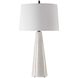 Loire 35.75 inch 150.00 watt Cream-Ivory Drip Glaze and Matte Black Table Lamp Portable Light