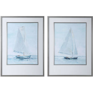 Seafaring 34 X 25 inch Framed Prints, Set of 2