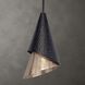Apollo 1 Light 10 inch Matte Black and Matte Gold Mini Pendant Ceiling Light