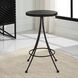 Sona 26 inch Matte Black and Natural Aged Black Counter Stool