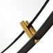 Grand Pendulum 72.25 X 72.25 inch Black and Antiqued Gold Mirror