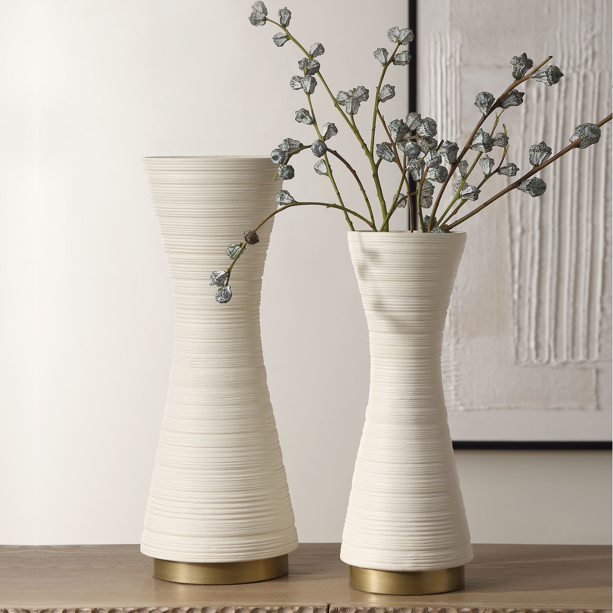 Ridgeline 18.25 X 6.13 inch Vases, Set of 2