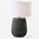 Americana 29 inch 150.00 watt Aged Black With Light Gray Antiquing and Brass Table Lamp Portable Light