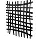 Gridlines Matte Black Wall Decor