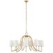 Seville 9 Light 42 inch Textured Gold Chandelier Ceiling Light