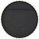 Cosmopolitan 37.38 X 37.38 inch Matte Black with Plated Brass Mirror