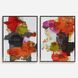 Tried And True Multi-Colored and Bronze Gold Framed Abstract Art, Set of 2