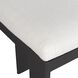 Bolster Back 38.5 inch Java Black and Oyster White Outdoor Counter Stool