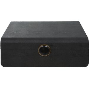 Lalique 13 inch Faux Black Shagreen Box