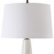 Loire 35.75 inch 150.00 watt Cream-Ivory Drip Glaze and Matte Black Table Lamp Portable Light
