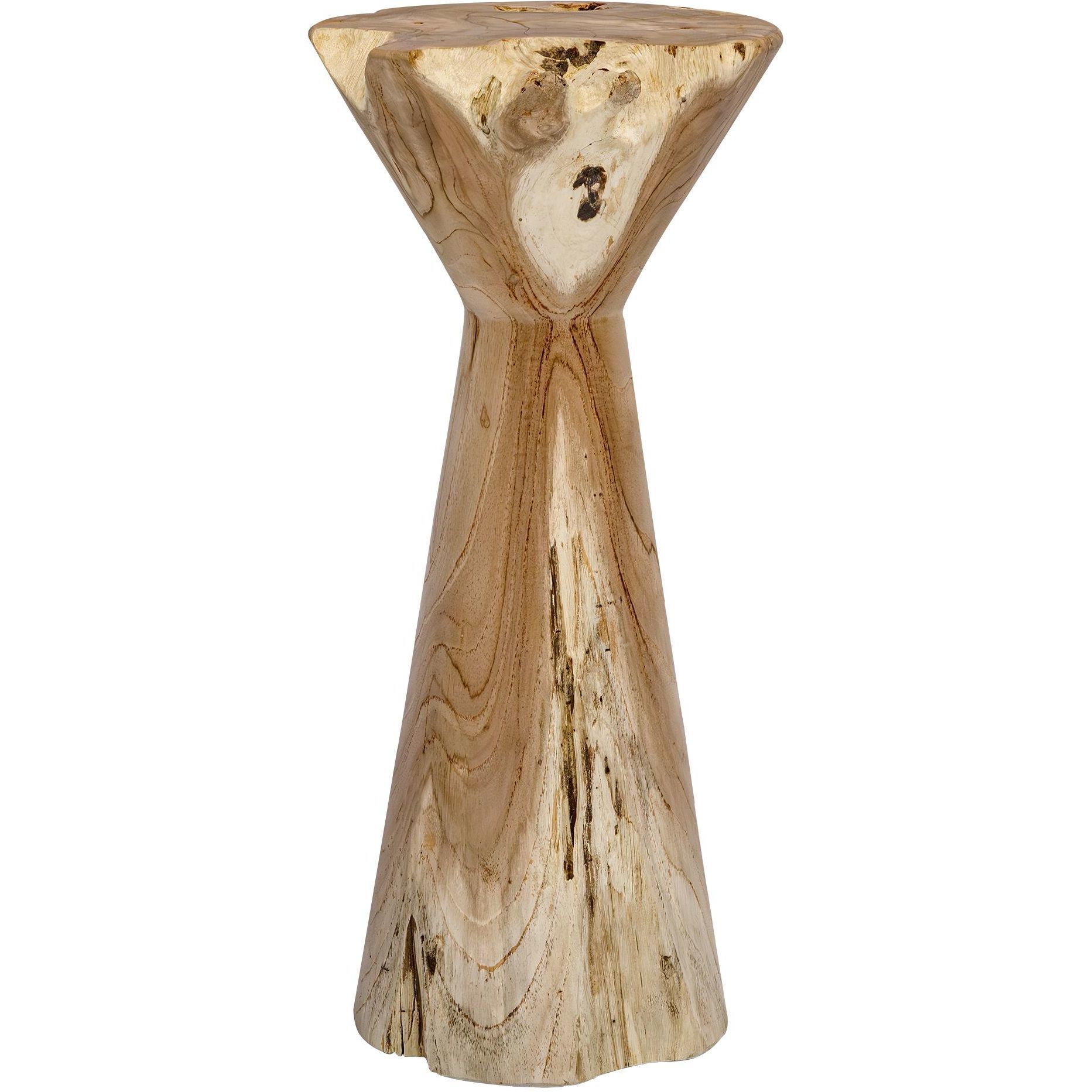 Coastwood 22.25 X 10 inch Bleached Natural Teak Indoor-Outdoor Drink Table