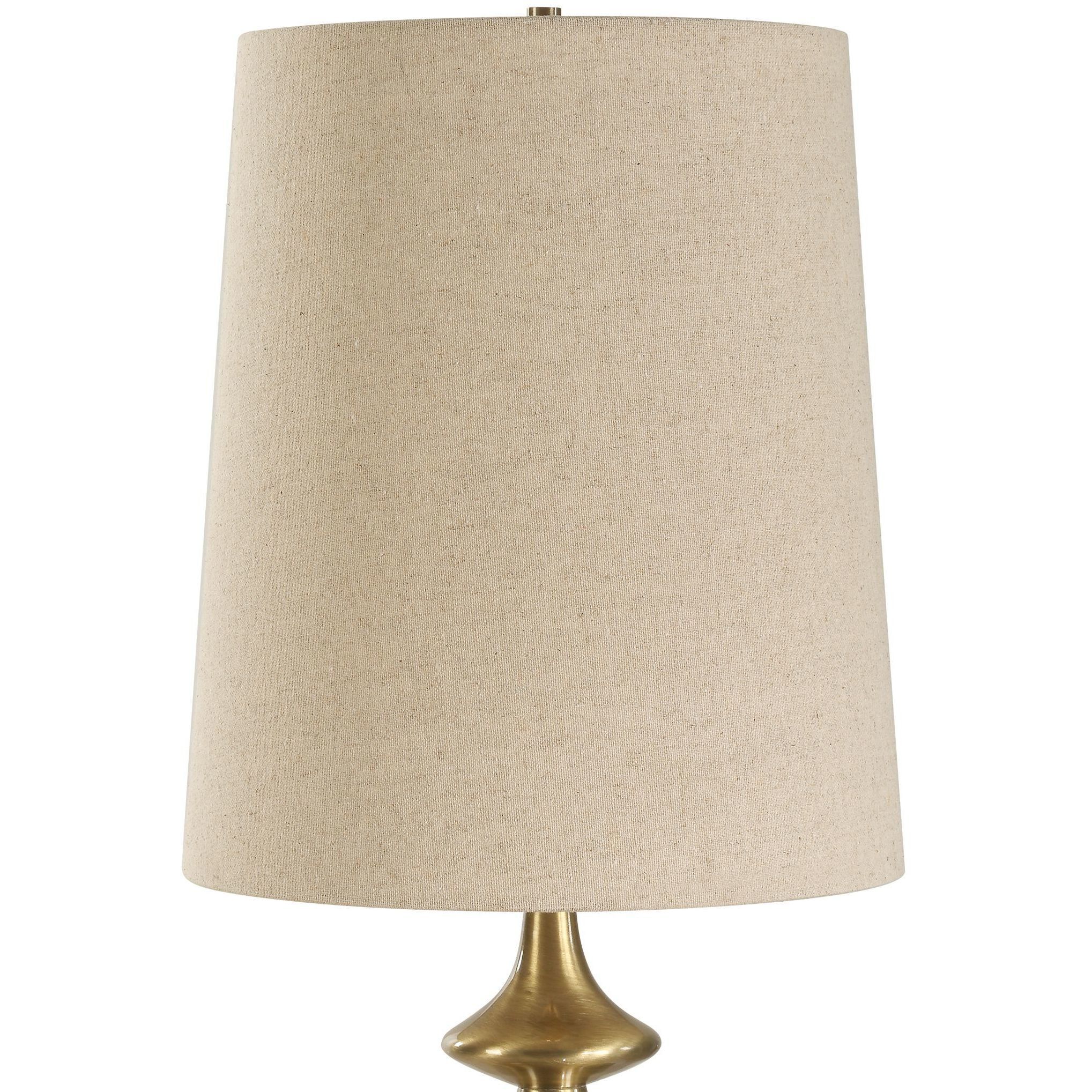 Percy 29 inch 150.00 watt Brown Marble and Brass Buffet Lamp Portable Light