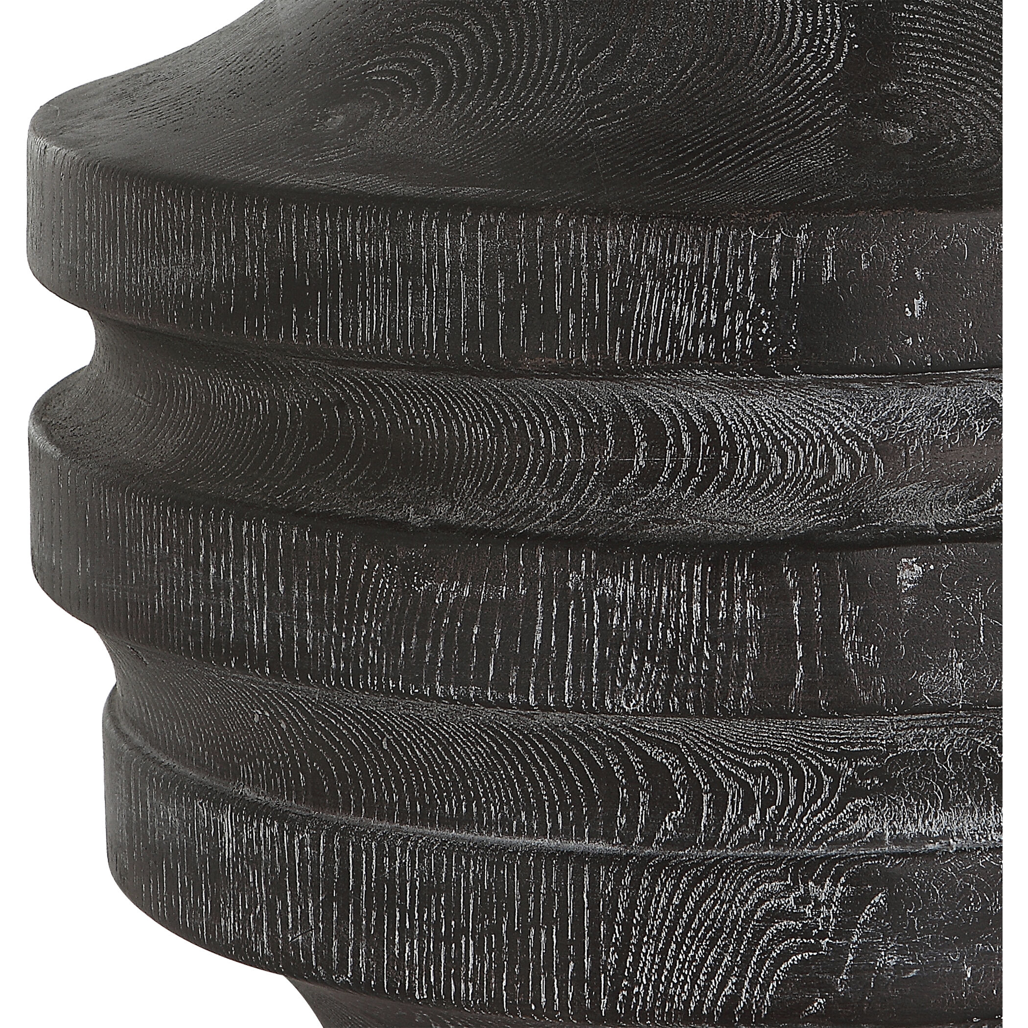 Timber 24 inch 150.00 watt Black Stain with Light White Glaze Table Lamp Portable Light