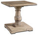Stratford 27 X 26 inch Distressed Patina with Stony Gray Wash End Table