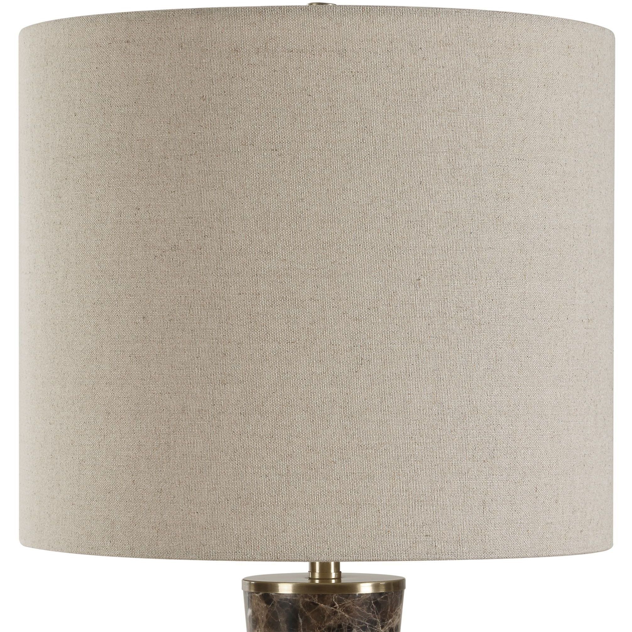 Jameson 38.5 inch 150.00 watt Chocolate Brown and Antique Brass Table Lamp Portable Light