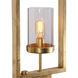Cielo 64 inch 40 watt Antiqued Gold Leaf Floor Lamp Portable Light