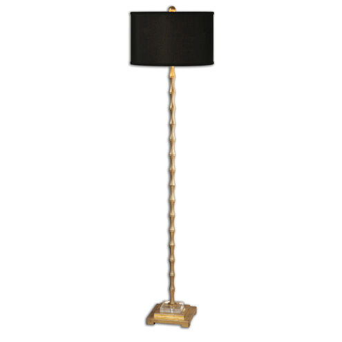 Quindici 65 inch 150 watt Gold Leaf Floor Lamp Portable Light
