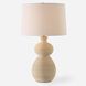 Pueblo 28 inch 150.00 watt Warm Organic Clay and Brushed Antique Brass Table Lamp Portable Light