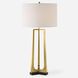 Crossroads 32.5 inch 150.00 watt Antique Brass and Black Marble Table Lamp Portable Light