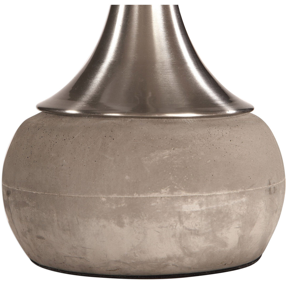 Niah 28 inch 150 watt Brushed Nickel and Natural Concrete Table Lamp Portable Light
