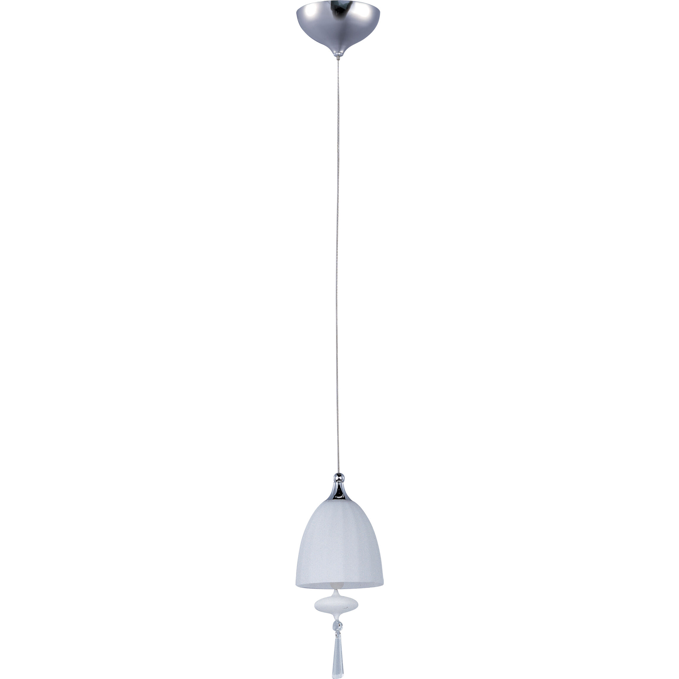 Chute 1 Light Polished Chrome Mini Pendant Ceiling Light