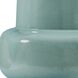 Claudin 37.75 inch 150 watt Glossy Aqua Blue Glaze and Antique Brass Table Lamp Portable Light