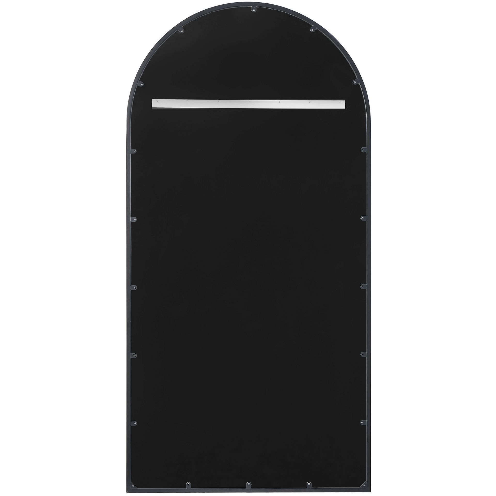 Marlowe 80 X 40 inch Black Iron and Antique Style Mirror Mirror