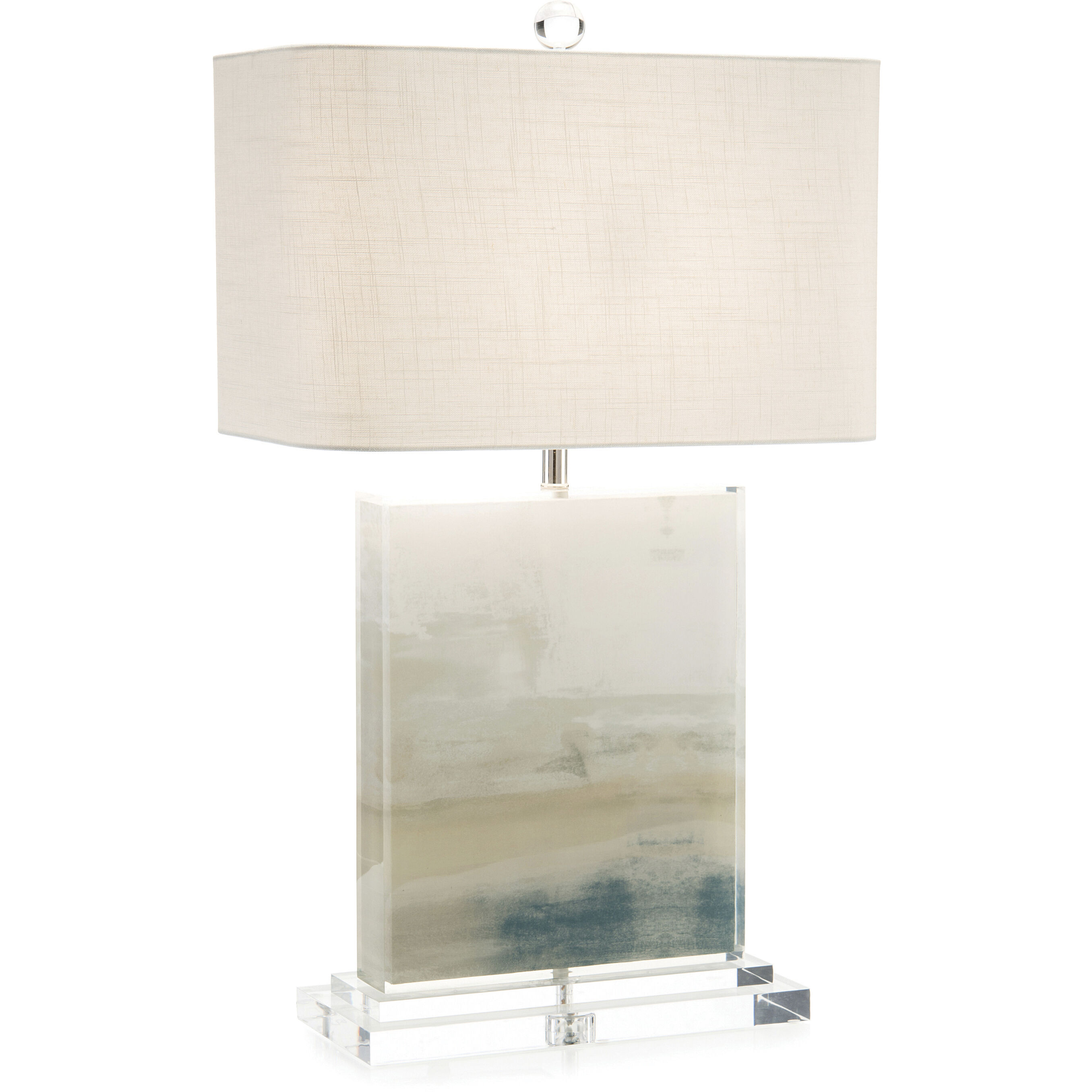 Leah 30 inch 150.00 watt Off White and Blue Gray Table Lamp Portable Light