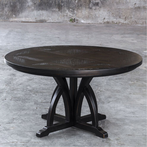 Maiva 56 X 30 inch Black Dining Table