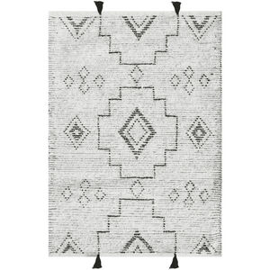 Raton 108 X 72 inch Charcoal Tribal Pattern Rug, 6ft x 9ft