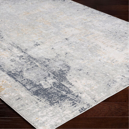Paoli 147 X 108 inch Light Gray/Off-White/Charcoal/Mustard Rug, 9ft x 12ft