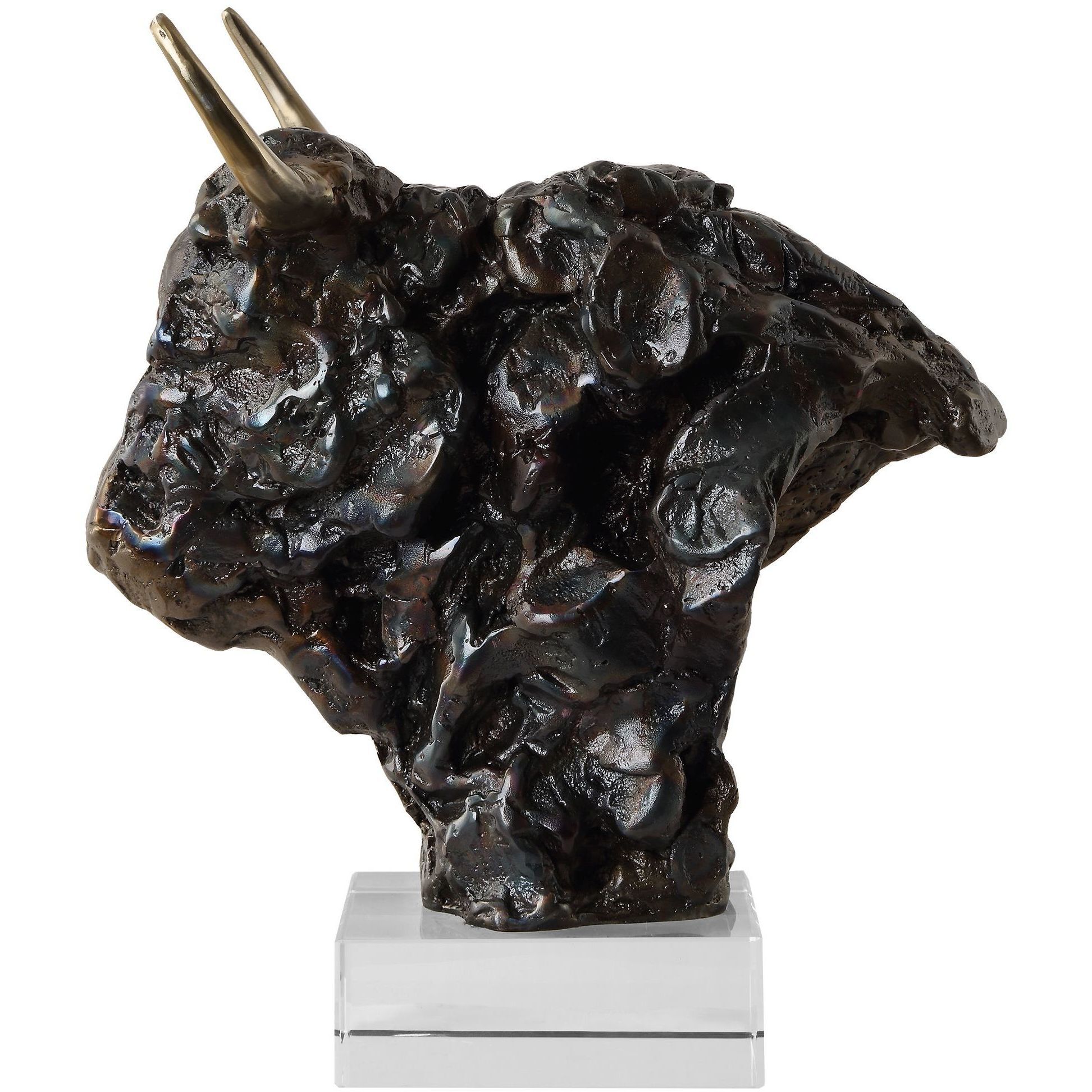 Bison 13.25 X 11 inch Sculpture