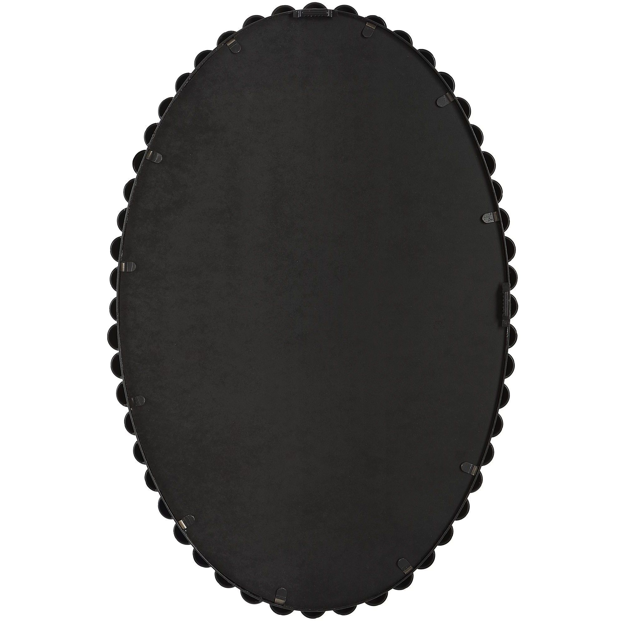 Serna 30 X 20 inch Matte Black Mirror