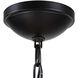 Lakeside 1 Light 30 inch Saddle Brown and Matte Black Indoor Outdoor Pendant Ceiling Light