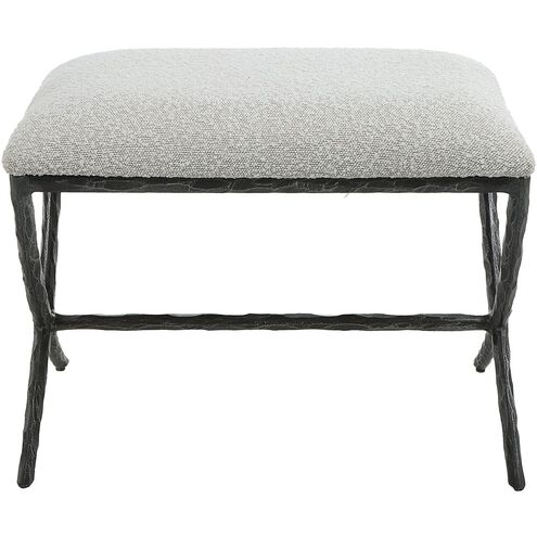 Brisby Distressed Charcoal and Warm Gray Bench
