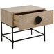 Lunar 26 X 23 inch Elm and Black Side Table