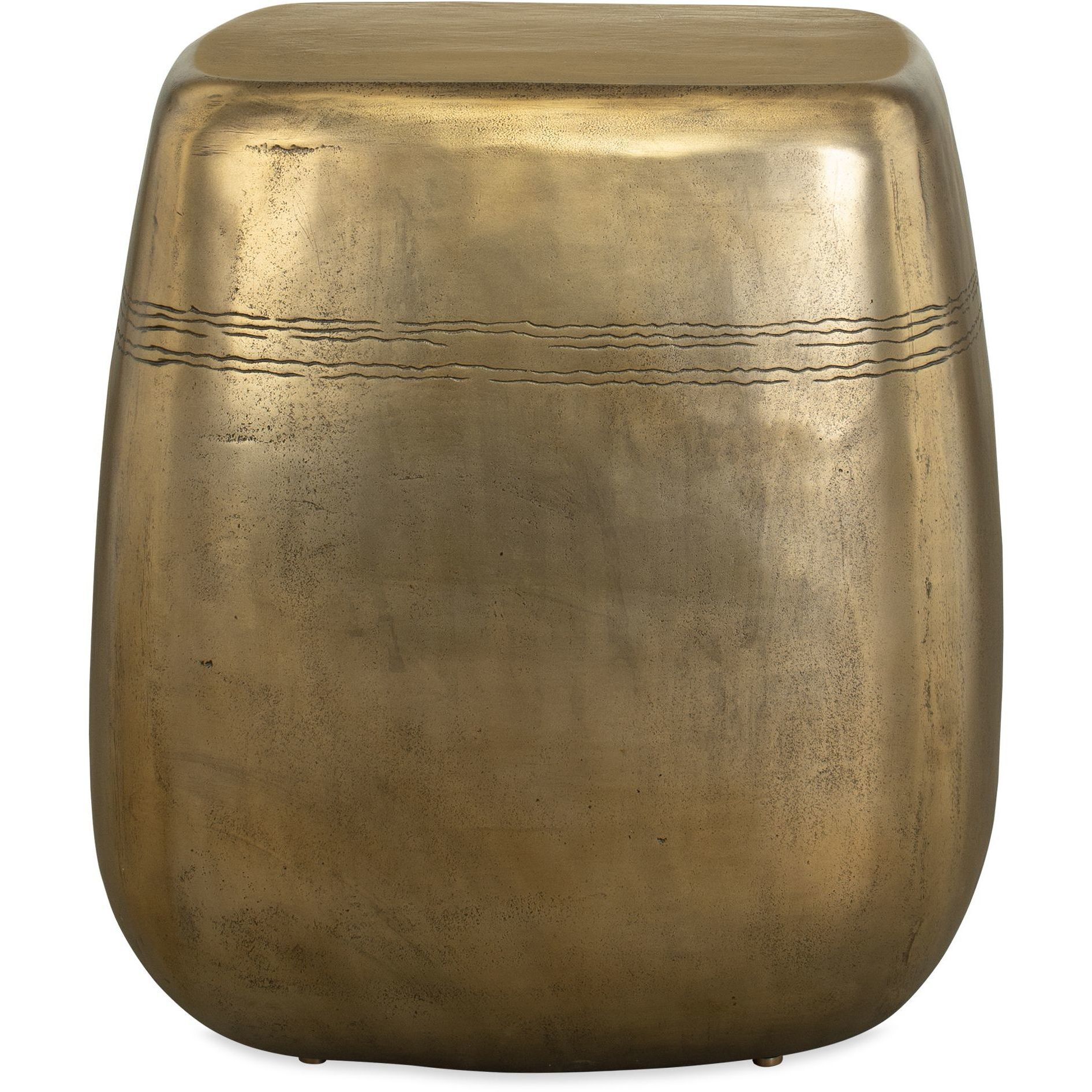 Saguaro 22 X 20 inch Aged Brass Indoor-Outdoor Side Table