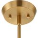 Harness 1 Light 15 inch Warm Brass Pendant Ceiling Light