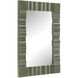 Quincey 40 X 30 inch Mottled Olive Green Mirror
