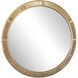 Heart Of Gold 39.5 X 39.5 inch Polished Gold-Plated Mirror