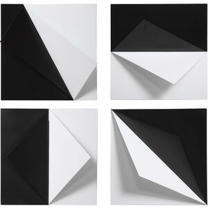 Origami 16 X 16 inch Metal Wall Decor, Set of 4