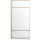 Wrenton 60 X 30 inch Plated Brass and Dark Bronze Mirror