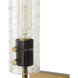 Telesto 1 Light 5 inch Black and Antique Brass Sconce Wall Light