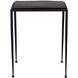 Wavelet 24 X 19.25 inch Textured Charcoal Glass and Matte Black Side Table