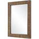 Aldous 42.88 X 30.5 inch Walnut and Natural Jute Mirror