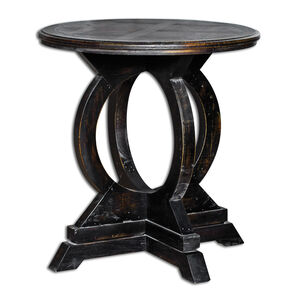 Maiva 27 X 24 inch Black Accent Table