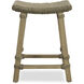 Everglade 26.5 inch Mango Wood with Sea Grass and Rattan Counter Stool