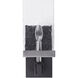Humboldt 1 Light 5 inch Textured Black and Brushed Nickel Sconce Wall Light