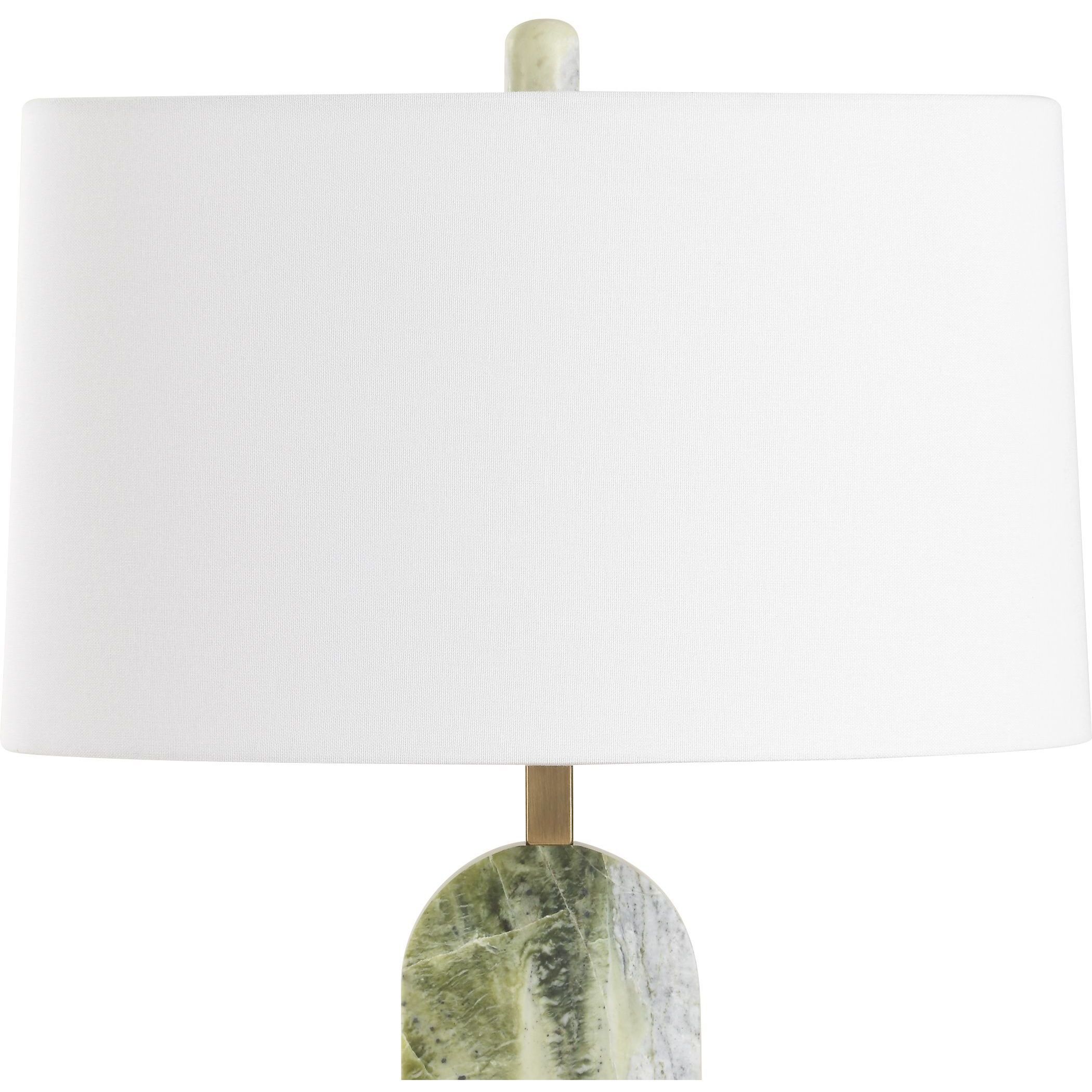 Moorea 28.25 inch 150.00 watt Green Marble and Antique Brass Table Lamp Portable Light