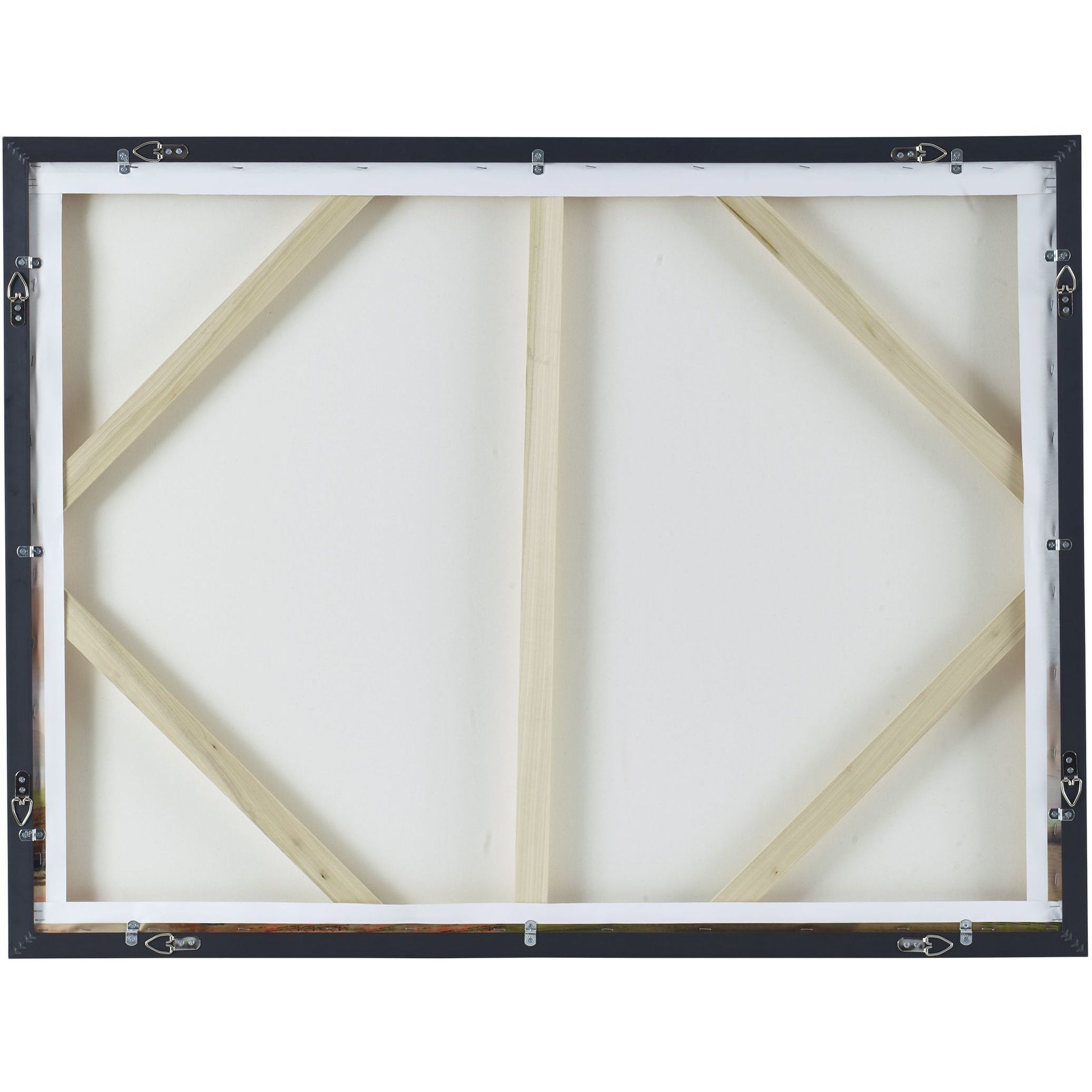 The South Multi-Colored and Bronze Gold Framed Canvas